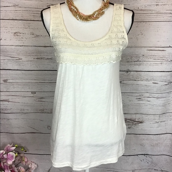 J. Crew Scallop Lace Shell Blouse Extra Small - Picture 3 of 9